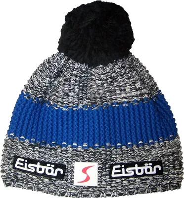 Produktbild von Eisbär Styler Pompon SP Beanie Anthracite/Blackmele/Red UNI Ski Mütze