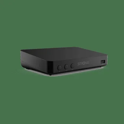 Zdjęcie produktu dla Strong SRT 8208, Ethernet (RJ-45), 640 x 480,720 x 576,1280 x 720,1920 x 1080, 480i, 480p, 576i, 576p, 720p, 1080i, 1080p, 4:3, 16:9, H.265, HEVC, H.262, HEVC, AVC, MPEG4, H.264H