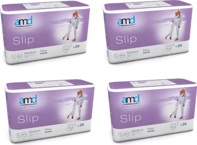 Produktbild von amd slip medium maxi 00000, 4x20Stk Inkontinenzhosen Windelhose Windeln