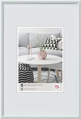 Produktbild von walther design Galeria Kunststoff Bilderrahmen 060X080 WEISS KW080H