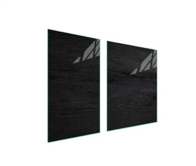Produktbild von Glasplatte und Schneidebrett 100x52 schwarz