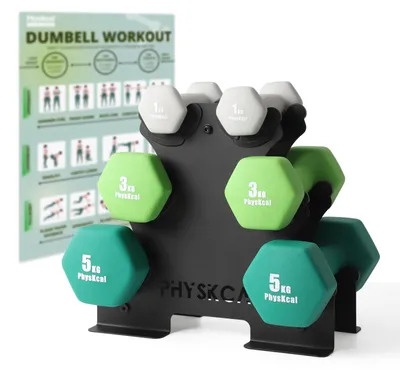 Obrázek produktu pro Sada posilovacích expanderů o hmotnosti 18 kg – neoprenový protiskluzový povrch – včetně stojanu – pro domácí i posilovací posilovny – unisex, fitness