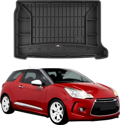 Image de Tapis de Coffre pour Citroen DS3 2009-2022 TPE Noir