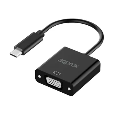 Produktbild von Approx APPC50, 0,13 m, USB Typ-C, VGA, Männlich, Weiblich, Gerade