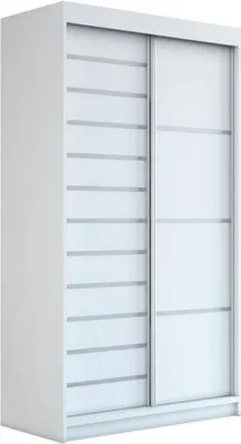 Produktbild von Schwebetürenschrank, 2-türig Schrank! Moderne Garderobe für Kleidung. Verschiedene Farben (Weiß, Schwarz, Somona) Kleiderschrank COLIN 120 cm