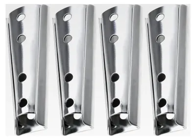 Produktbild von 4 Paar Wandbefestigungsklammern für Kopfteilplatten, hochbelastbare Möbelverbinder aus Metall für Schnittsofas