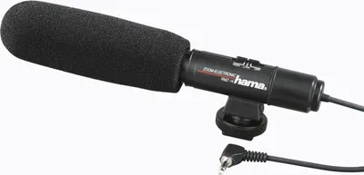 Produktbild von Hama RMZ-14 Stereo Directional Microphone, -54 dB, 400 - 14000 Hz, 600 Ohm, Cardioid, Kabelgebunden, 0,9 m