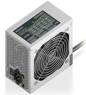 Produktbild von AISENS ASPC-500ATX-SEO, 500 W, 220 V, 50/60 Hz, 2.5 - 5 A, 28 A, 21 A