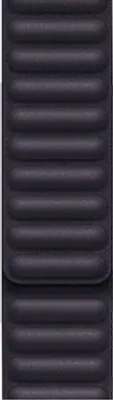 Produktbild von Leather Link Armband für das Apple Watch Series 1 t/m 11 / SE / Ultra (44/45/46/49 mm) - Größe M/L - Ink