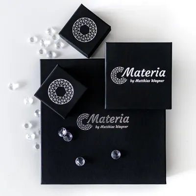 Produktbild von MATERIA Zirkonia Ohrhänger Unendlich - 925 Silber Ohrringe lang inkl. Schmuckbox #SO-52