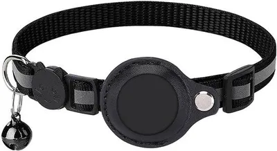 Produktbild von GPS-Halsband für Katzen - Schwarz - Verstelbar - Sicherheitsgurt - Geeignet für kleine bis mittelgroße Katzen