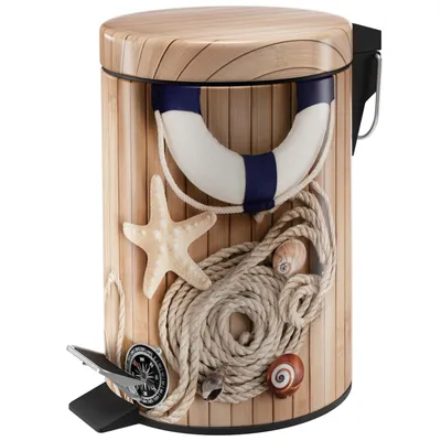 Produktbild von Sanilo Kosmetikeimer 3L mit Absenkautomatik Maritime