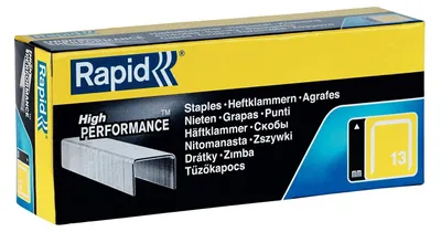 Zdjęcie produktu dla Rapid 11825700, Zszywki paczka, 4 mm, Naprawa, Etykietowanie, 5000 zszywek, Stal galwanizowana, Srebrny