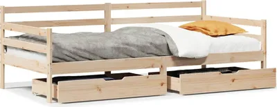 Produktbild von vidaXL Tagesbett mit Schubladen 90x190 cm Massivholz Kiefer