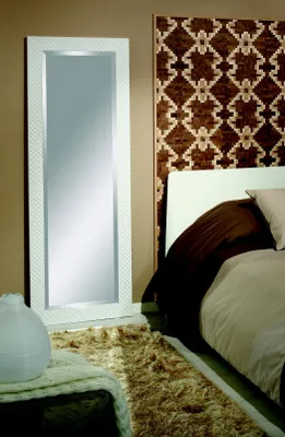 Image de Miroir artisanal miroir de sol grand cadre en bois bois véritable 176x86cm suspendus