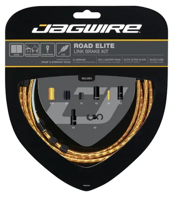 Zdjęcie produktu dla Zestaw hamulcowy Jagwire RCK702 Road Elite Link, złoty