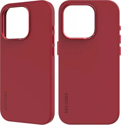Image de Etui en silicone avec Magsafe pour Iphone 15 Pro - Rouge