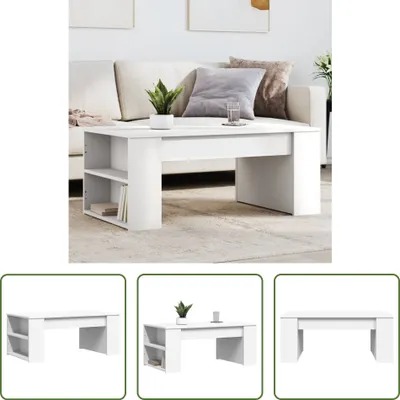 Produktbild von The Living Store Couchtisch Weiß 102x55x42 cm Holzwerkstoff