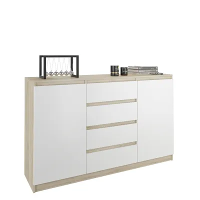 Obrázek produktu pro Framire Moderní komoda R-160-S4 dub mix bílá