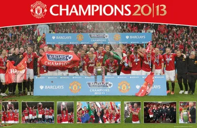 Produktbild von Fußball - Poster - Manchester United - Premiership 12/13
