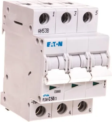 Produktbild von Leistungsschalter 3P C 50A 10kA AC PLSM-C50/3-MW 242479
