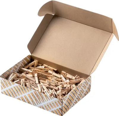 Obrázek produktu pro folia 22994 folia Holzklammern-Mix NATURAL Jumbobox, 500 g