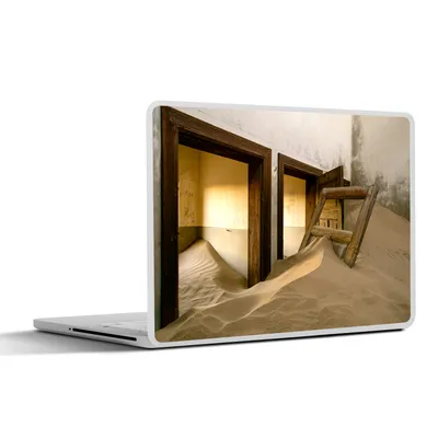 Produktbild von MuchoWow® Laptop Aufkleber Sticker Cover Sand - Architektur - Wüste - Tür 36.5x27.5 cm - Laptop-Sticker