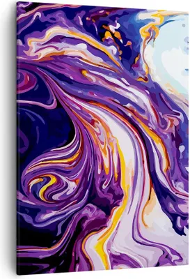 Produktbild von Bild auf Leinwand - Leinwandbild - Einteilig - Abstraktion modern - 50x70cm - Wand Bild - Wanddeko - Wandbilder - Leinwanddruck - Wanddekoration - Leinwand bilder - Wandbild - PA50x70-4084