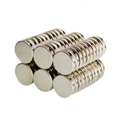 Image de Aimant en néodyme, forme disque, 15 x 3 mm - Lot de 25 pièces