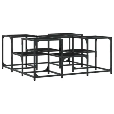 Image de Table basse noire 91x91x40 cm bois composite