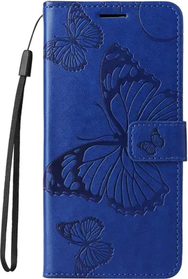 Produktbild von Mobigear Butterfly  HONOR 200 Lite Hülle Klapphülle Geldbörse - Blau