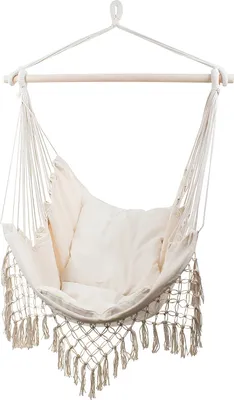 Obrázok produktu pre Verk 01431 Brazílske závesné kreslo so strapcami béžovej