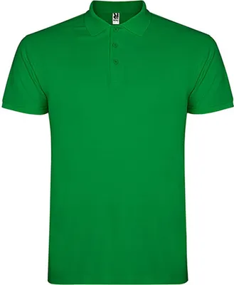 Produktbild von Roly PO6638 | Herren Star Poloshirt, Piqué - Farbe: Tropical Green 216 - Größe: XL