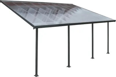 Produktbild von Palram - Canopia Aluminium Terrassenüberdachung Feria Grau 387x606x305 cm