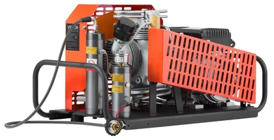 Productafbeelding van VEVOR PCP-luchtcompressor, 30 MPa, duikcompressor met 4 cilinders, 60 liter/minuut ademluchtcompressor, met ventilatorkoelsysteem, hoogdruk-luchtcompressor voor duikflessen, paintball, PCP-luchtbuksen en brandbestrijding