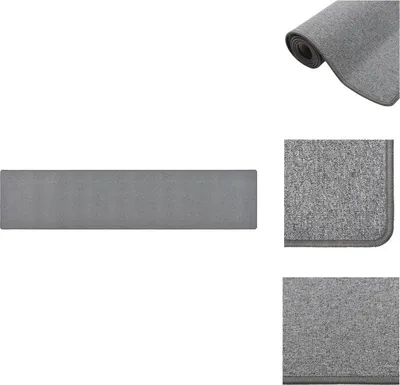 Produktbild von vidaXL Teppichläufer Dunkelgrau 50x250 cm -  Teppiche