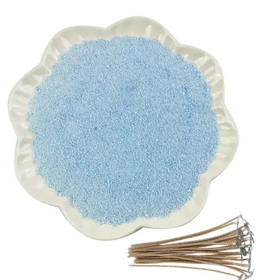 Zandkaarsen-Set 905 g, 20 Dochte, DIY-Kerzen, Hellblau