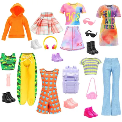 Immagine prodotto di Set di abbigliamento Modepop con scarpe e accessori per bambole da 30 cm