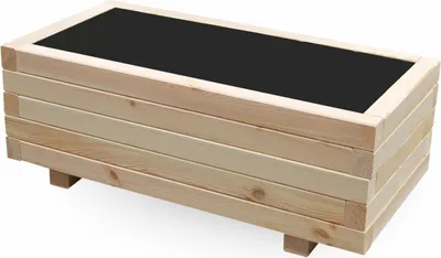 Produktbild von ALFALUX Blumenkasten Pflanzkasten Holz Pflanzkübel Blumentöpfe 80 x 40 x 30H cm