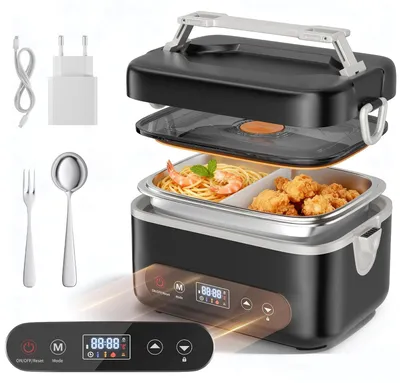 Produktbild von Wärmbare Lunchbox 1.2L mit Tragetasche und Besteck