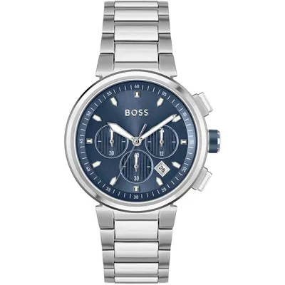 Produktbild von Nur Zeit Hugo Boss Versilbert/Stahl   Kollektion One - mann