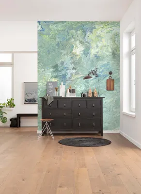 Obrázek produktu pro Netkaná tapeta Komar - Flow Reflection - rozměr: 200 x 250 cm (šířka x výška) - 4 panely