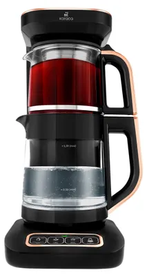 Image de Karaca Bouilloire Robotea Pro 4 en 1 Bouilloire automatique parlante et machine à café filtre 2500W, Black Copper