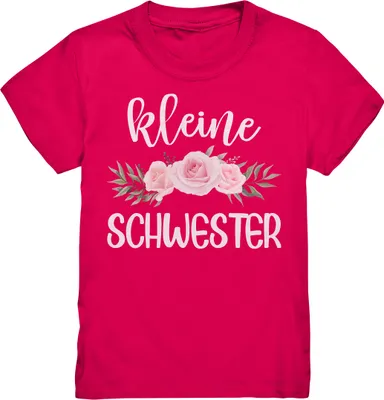 Produktbild von Kleine Schwester T-Shirt Rosen Kleine Schwester Geschenk – Sorbet / 110/116 (5-6)