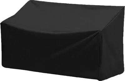 Abdeckung für Outdoor-Bank, 210D, strapazierfähig, 2-Sitzer, Terrassenbank-Möbelabdeckungen mit Lüftungsschlitzen, wetterbeständig, Bankabdeckung für Terrassenmöbel, 134 x 66 x 89 cm (L x B xH)