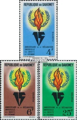 Produktbild von Briefmarken Dahomey 1963 Mi 229-231 (kompl.Ausg.) postfrisch Menschenrechte