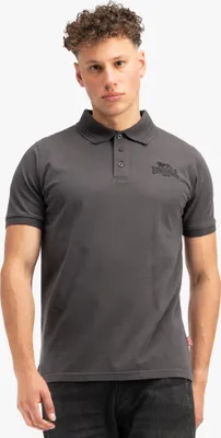 Produktbild von Herren Poloshirt normale Passform LAMBSTON Anthracite/Black L Lonsdale
