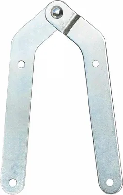 Productafbeelding van Ladderscharnier 66 mm voor Ladderband - Zilver Klem