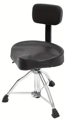 Produktbild von Trommelhocker - Trommelsitz - Trommelsitz mit Rückenlehne - Verstellbarer Trommelsitz - Trommelsitz - Verstellbar, 45-60 cm