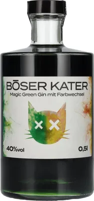 Image de BÖSER KATER Magic Green Gin 40% Vol. 0,5l